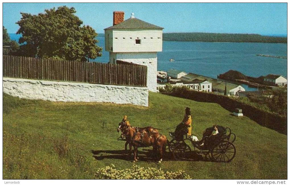 USA – United States – The Blockhouse Old Fort Mackinac, Michigan 1955 Unused Postcard [P3560] - Andere & Zonder Classificatie