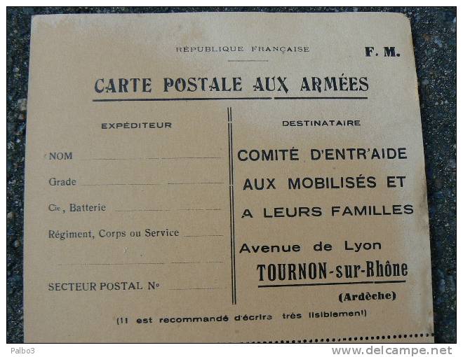 2 Feuilles Fascicule CROIX ROUGE Entraide Aux Mobilisés Et Leurs Familles 1940 TOURNON ARDECHE - 1939-45