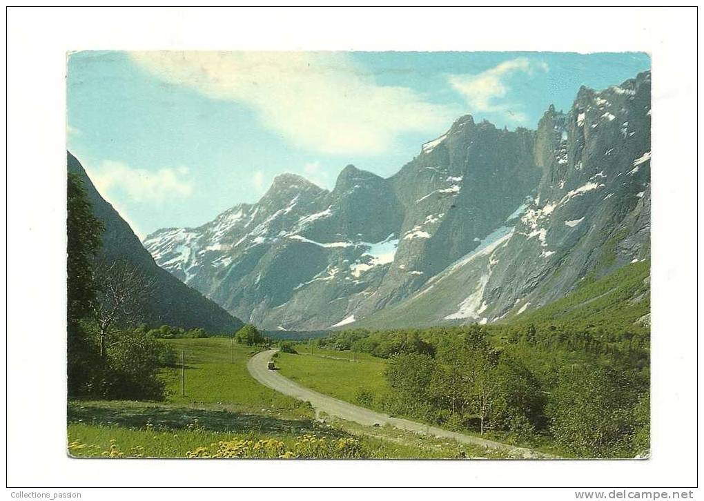 Cp, Norvège, Romsdal Valley Towards Trolltindene, Voyagée 1978 - Norvège