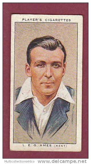 IMAGE PUB CIGARETTE - PLAYER'S - CRICKETERS 1934 N° 1 - L.E.G. AMES  (Kent) - Player's