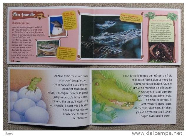 Lot De 2 Livrets Pédagogiques Pour Jeunes Enfants Spécial Crocodiles / Animaux Animal Crocodile - Autres & Non Classés