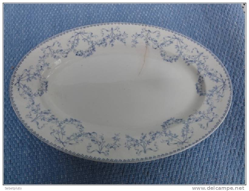 Plat Porcelaine Sarreguemines Mozart Alsace - Sarreguemines (FRA)