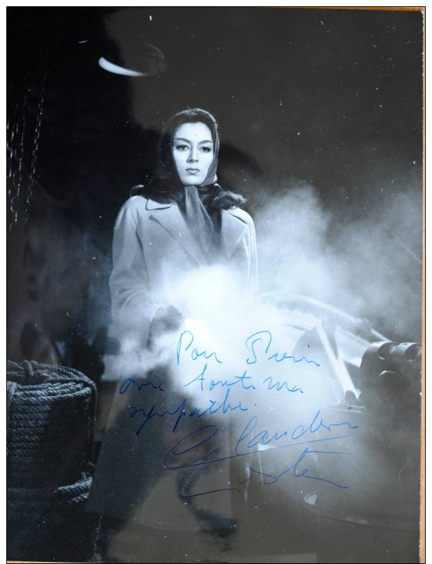 PHOTO ORIGINALE AVEC DEDICACE AUTOGRAPHE CLAUDINE COSTER ACTRICE CINEMA - Dédicacées