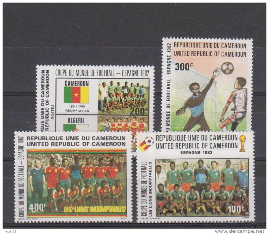 Cameroun YT 693/6 ** : Espana 82 , Les Lions Indomptables - 1982 – Espagne