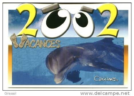 CPM DAUPHIN 2002 Carte Découpée - Delfines