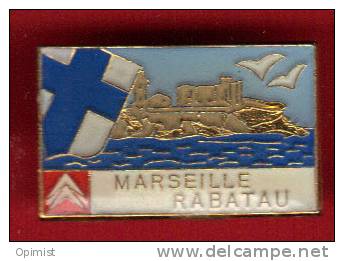 12585-citroen.marseille Rabatau.signé Pin's World - Citroën