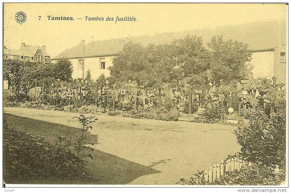 CP De TAMINES " Tombes Des Fusilliés " . - Sambreville