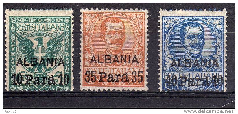 LEVANTE ALBANIA 1902 SERIE COMPLETA MNH - Albanie
