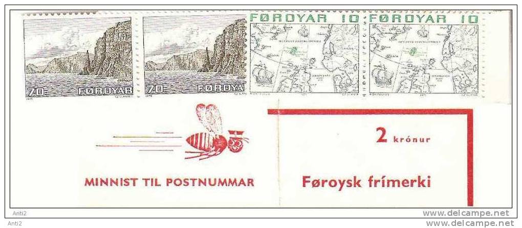 Faroe Islands  1975 Booklet With 5 X Mi 8 And 2x Mi 11, MNH(**) - Féroé (Iles)