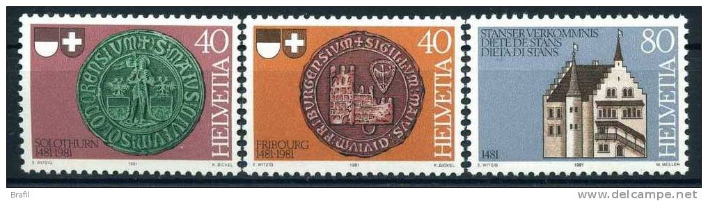 1981 Svizzera, Dieta Di Stans , Serie Completa Nuova (**) - Unused Stamps