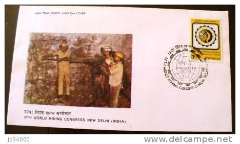 INDE: 1 Valeur Congres Mondial Minier  FDC New Delhi  20/11/1984 - Autres & Non Classés