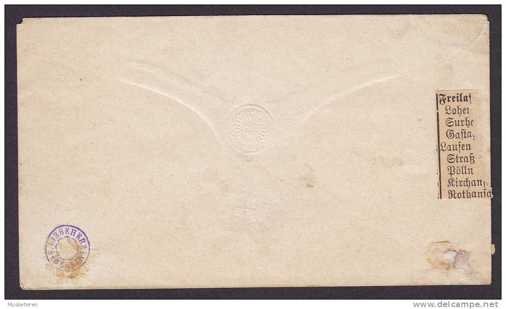 Deutsches Reich Postal Stationery Ganzsache Umschlag 3 Kr Cover Brief Adler Kleinem Brustschild - Enveloppes
