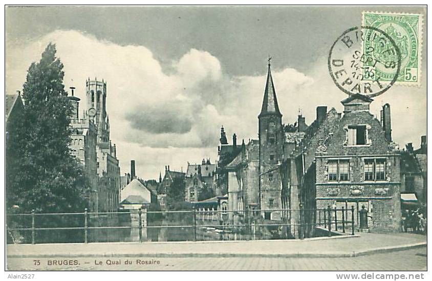 BRUGES - Le Quai Du Rosaire (Cliché F. Walschaerts, Bruxelles, NÂ° 75) - Brugge