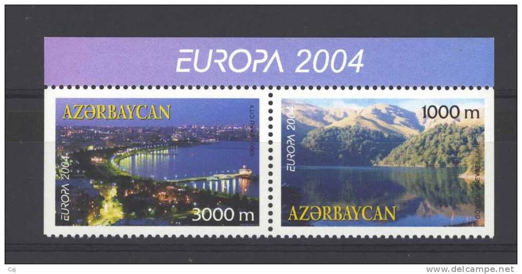 Azerbaïdjan  -  2004  :  Yv  489a-90a  **  Europa Se Tenant - Azerbaïdjan
