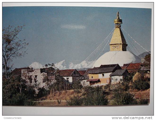 318 BODNATH STUPA  KATHMANDU NEPAL    YEARS 1960/70 - OTHERS SIMILAR IN MY STORE - Nepal