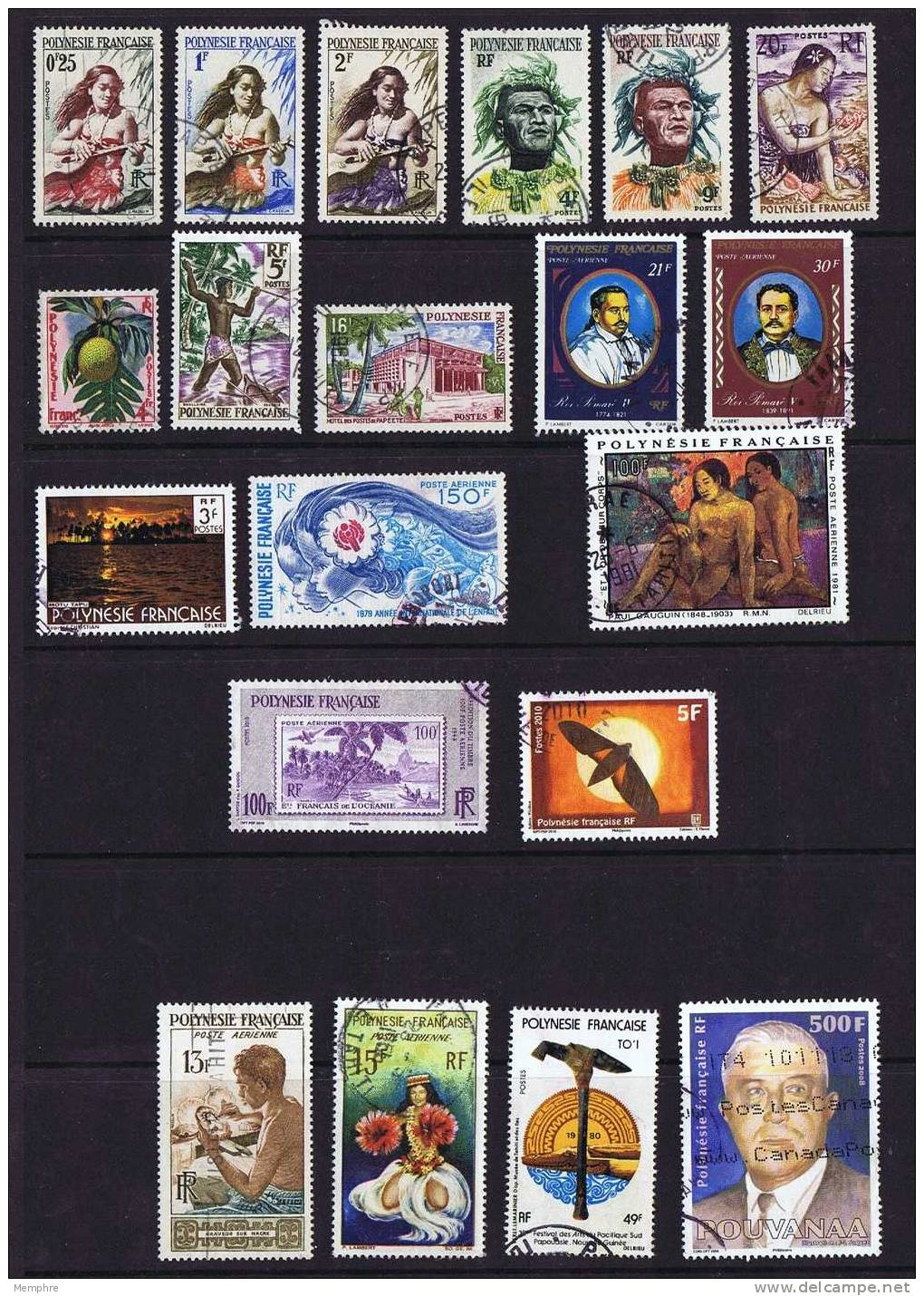 Groupe De 20 Timbres Différents Oblitérés - Collections, Lots & Séries