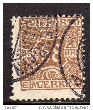 DANEMARK Denmark 1907 Journaux Yv 7 OBL - Port Dû (Taxe)