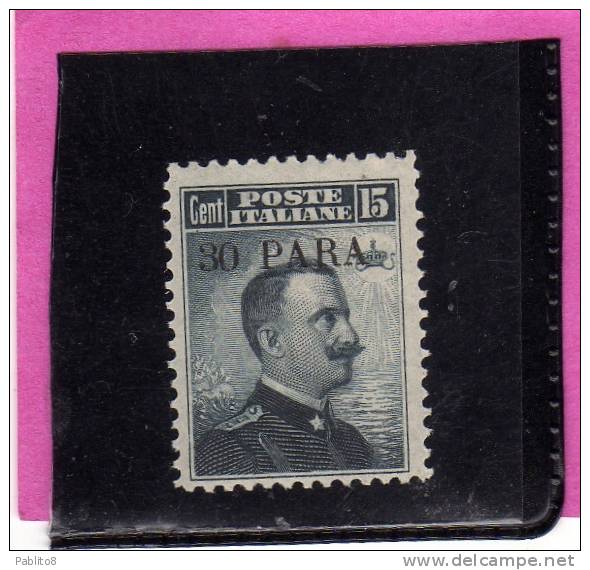 LEVANTE COSTANTINOPOLI 1908 SOPRASTAMPATO D'ITALIA ITALY OVERPRINTED 30pa SU 15c MNH - European And Asian Offices