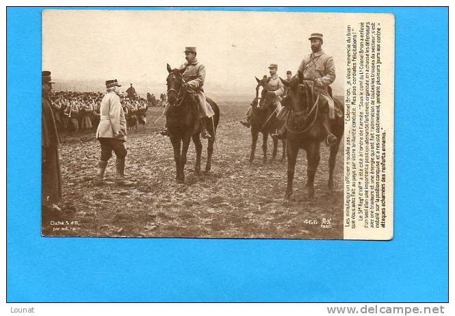 Le 51 ème Régiment A été Cité )à L'ordre De L'armée - Colonel Brion  -attaques Acharnées Des Renforts Ennemis - Régiments