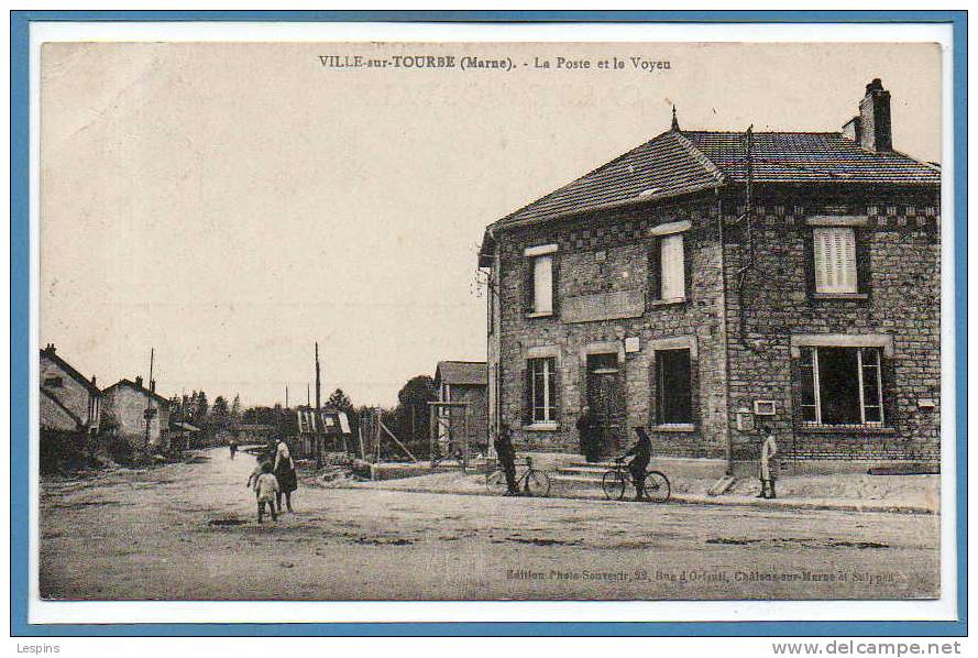 51 - VILLE Sur TOURBE -- La Poste Et Le Voyeu - Ville-sur-Tourbe