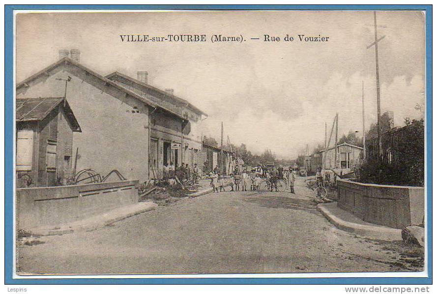 51 - VILLE Sur TOURBE -- Rue De Vouzier - Ville-sur-Tourbe