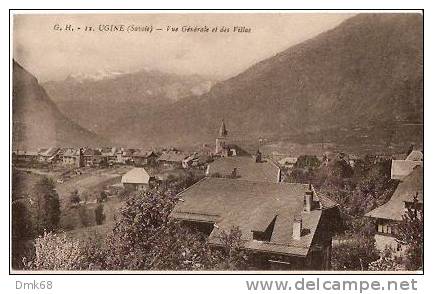 CPA - FRANCE - UGINE - VUE GENERALE ET DES VILLAS - 1924 - Ugine