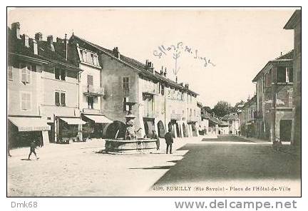 CPA - FRANCE - RUMILLY - PLACE DE L'HOTEL DE VILLE  - - Rumilly