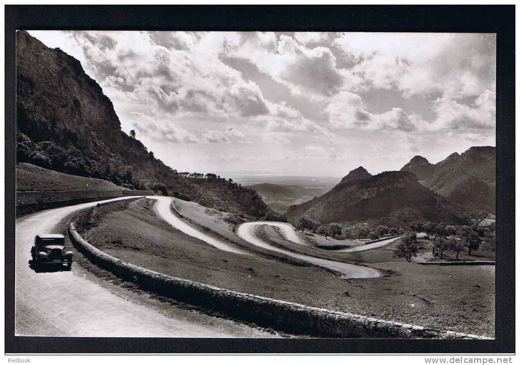 RB 725 - Real Photo Postcard - Car On The Road - Carretera De Soller - Mallorca Spain - Mallorca