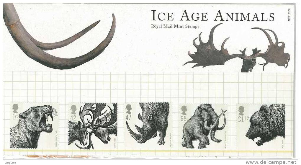 Filatelia - GRAN BRETAGNA - PRESENTATION PACK - ICE AGE ANIMALS - ANNO 2006 - Unused Stamps