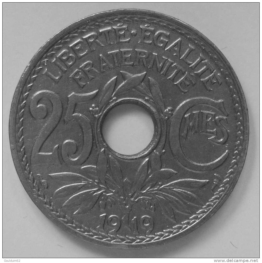 25 Centimes 1919   Lindauer - 25 Centimes