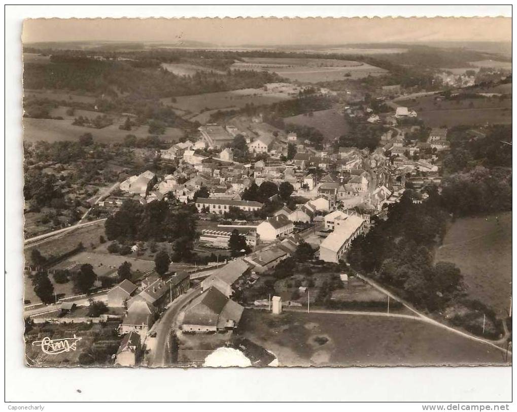 CPSM VUE AERIENNE RAUCOURT 08 ARDENNES - Autres & Non Classés