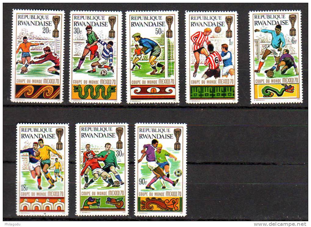 Rwanda 1970, Coupe Du Monde De Football à Mexico,  354 / 361**, Cote 5,50 € - 1970 – Mexico