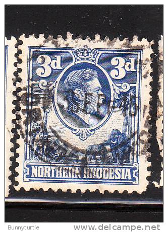 Northern Rhodesia 1938-52 King George VI 3p Used - Rhodésie Du Nord (...-1963)