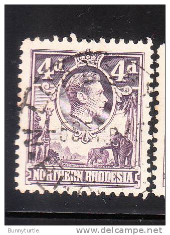 Northern Rhodesia 1938-52 King George VI 4p Used - Rhodésie Du Nord (...-1963)