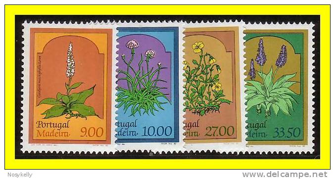 Flore  -  Timbre-Poste Obl N°83/6  -  Fleurs  -  Madère - Madeira