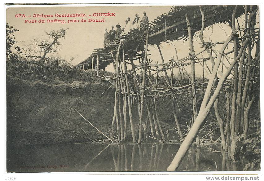 Fortier 678 Pont Du Bafing Pres De Douné, Pont En Bois - Guinée