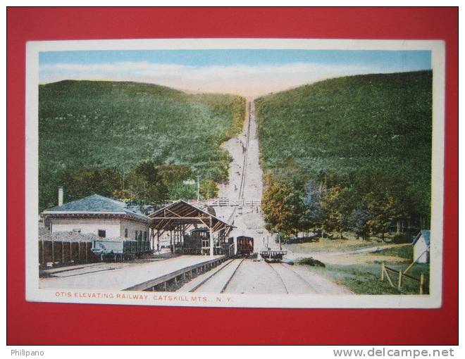 Depot- Train Station---    Otis Elevator Railway Catskill Mts NY  Vintage Wb         ---===-- Ref 190 - Catskills