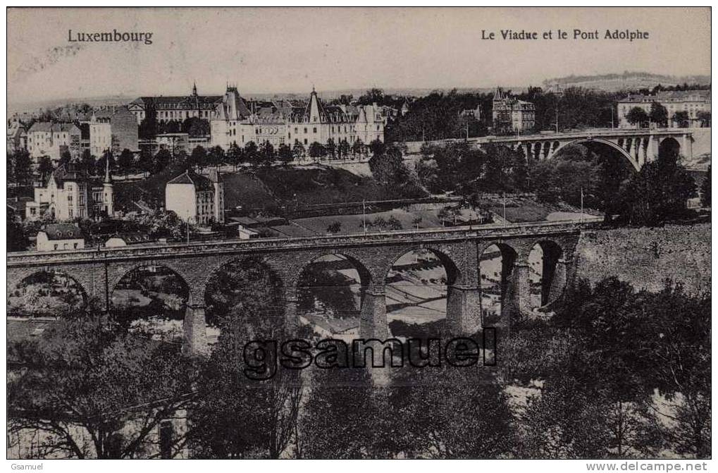 Luxembourg-Luxemburg : Le Viaduc Et Pont A. Beau Timbre Poste Du Luxembourg. (voir Scan Recto-verso). - Luxembourg - Ville