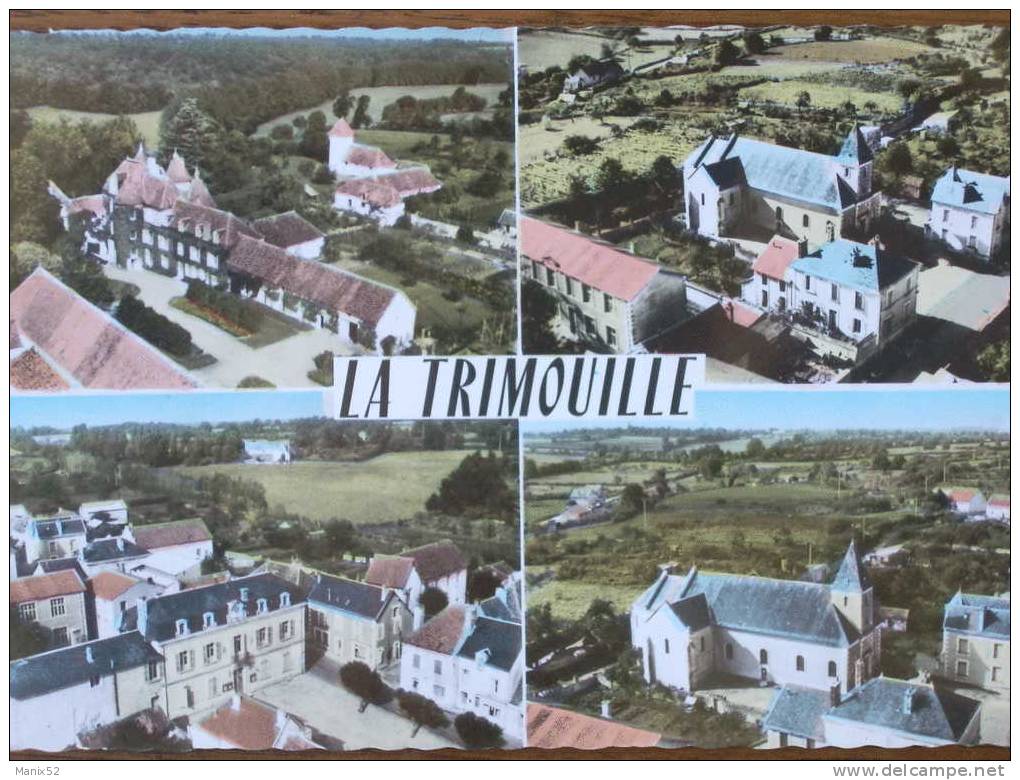 86 - LA TRIMOUILLE - Vues Générales (Multivues). CPSM - La Trimouille