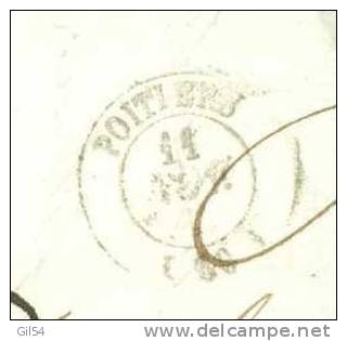 Cachet à Date Type 15 De Poitiers Sur Lac De 1849  Pour Orleans  - LM14602 - 1801-1848: Précurseurs XIX