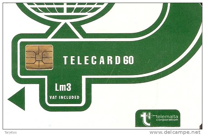 TARJETA DE MALTA DE TELECARD DE 60 UNITS - Malte