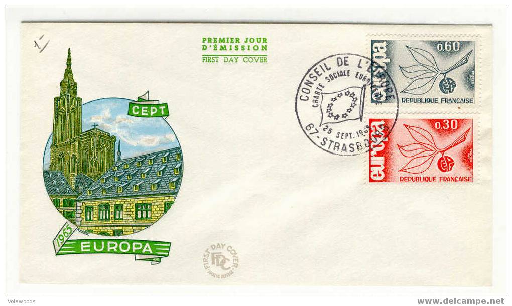 Francia - Busta Fdc Europa CEPT 1965 - 1965