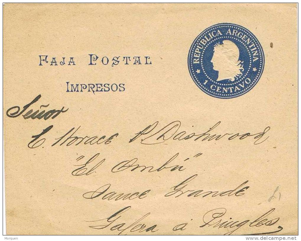 Faja Entero Postal ARGENTINA 1 Ctvo. Impresos - Postal Stationery