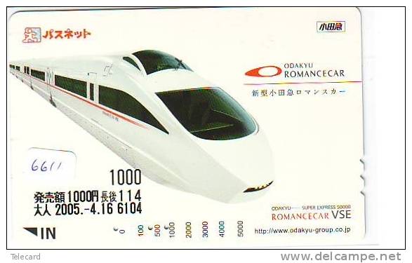 Carte Prépayée  Japon * TRAIN *  (6611) * Japan Prepaid Card * Eisenbahn ZUG * Karte * TREIN - Treni