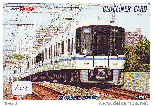 Carte Prépayée  Japon * TRAIN * KANSAI (6613) * Japan Prepaid Card * Eisenbahn ZUG * Karte * TREIN - Trains