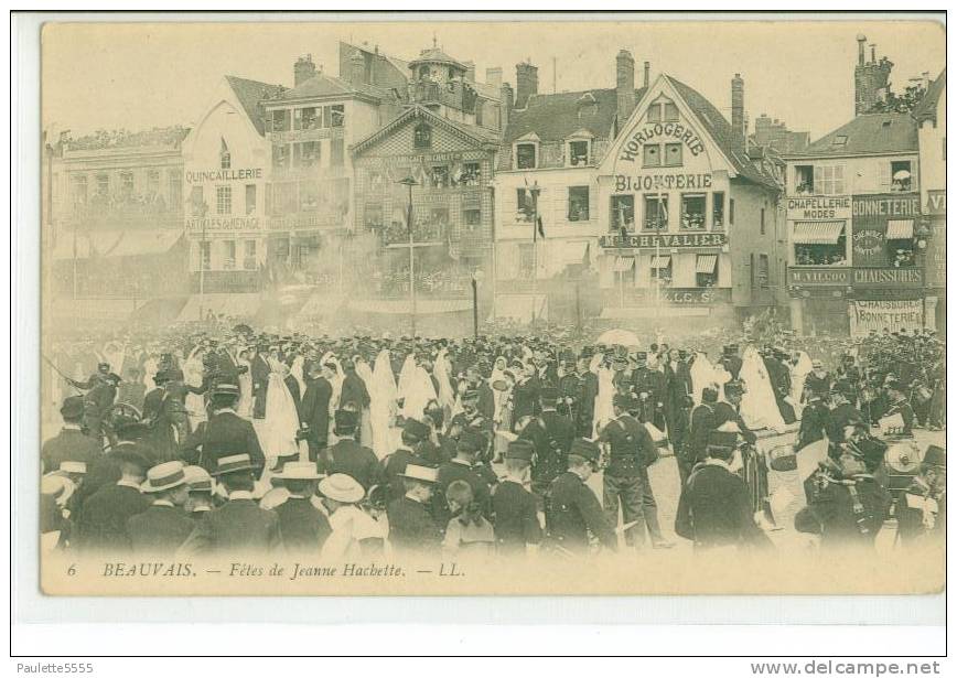 BEAUVAIS - Fêtes De Jeanne Hachette. (trés Animée Personnages Fanfare Magasins)dép60 - Beauvais