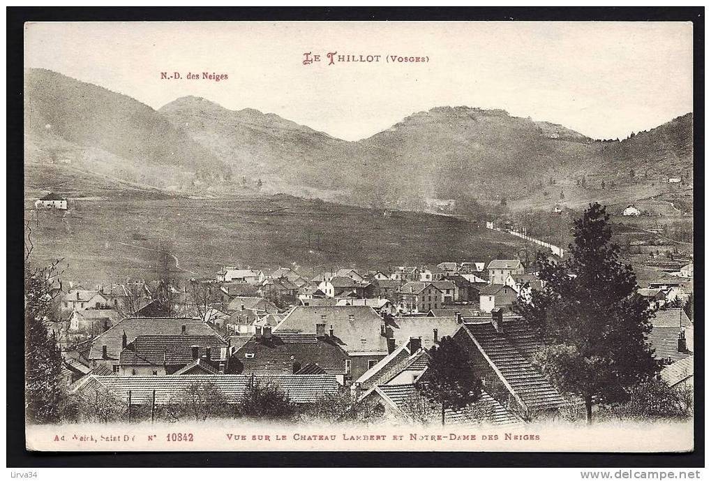 CPA  ANCIENNE- FRANCE- LE THILLOT (88)- VUE GENERALE EN GROS PLAN- FERMES - Le Thillot