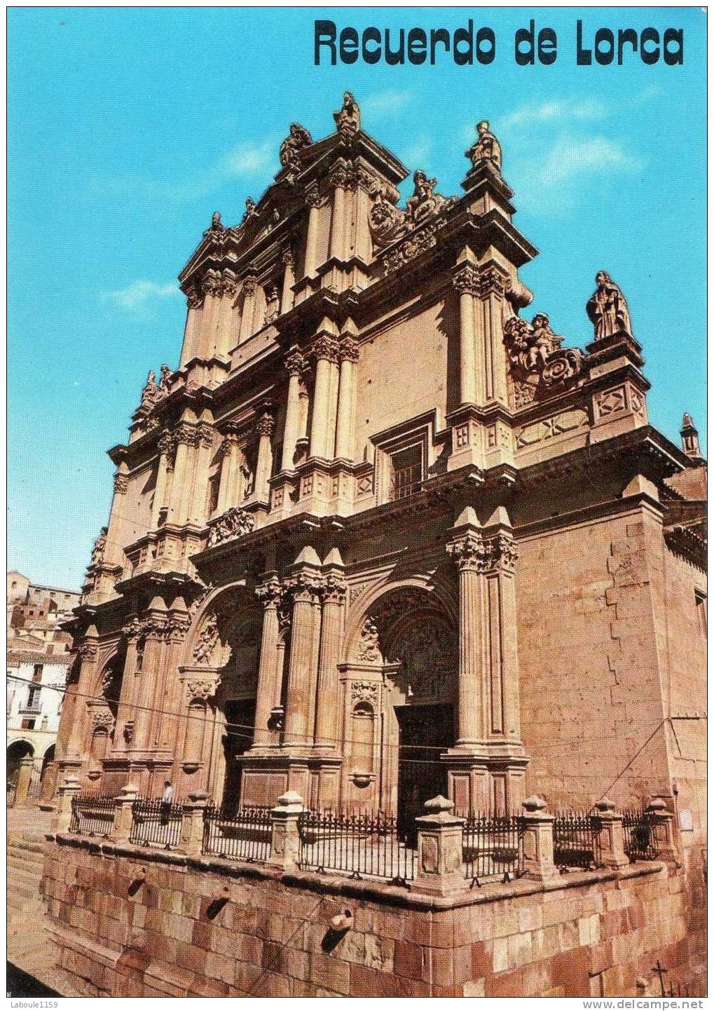 RECUERDO DE LORCA : "Eglise Collégiale, Façade Principale - Colegiata De S Patricio" - Murcia