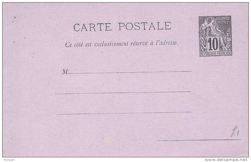 Entero Postal COLONIES Francesas, 10 Cts - Alphée Dubois