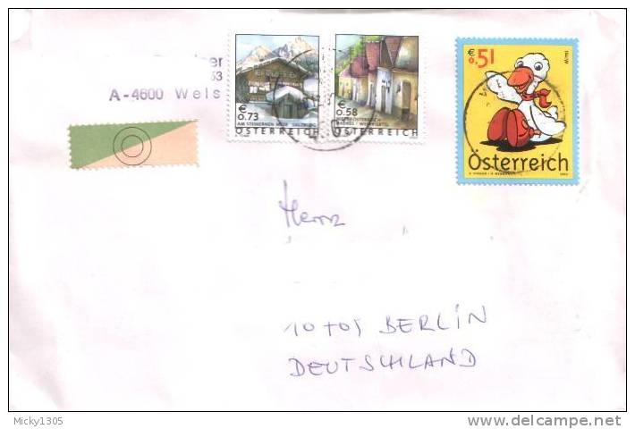 Österreich / Austria - Umschlag Echt Gelaufen / Cover Used (164) - Briefe U. Dokumente